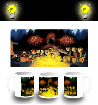 

CUP PHOTOLUMINESCENT SERIALS THINGS SPOOF glitter mug