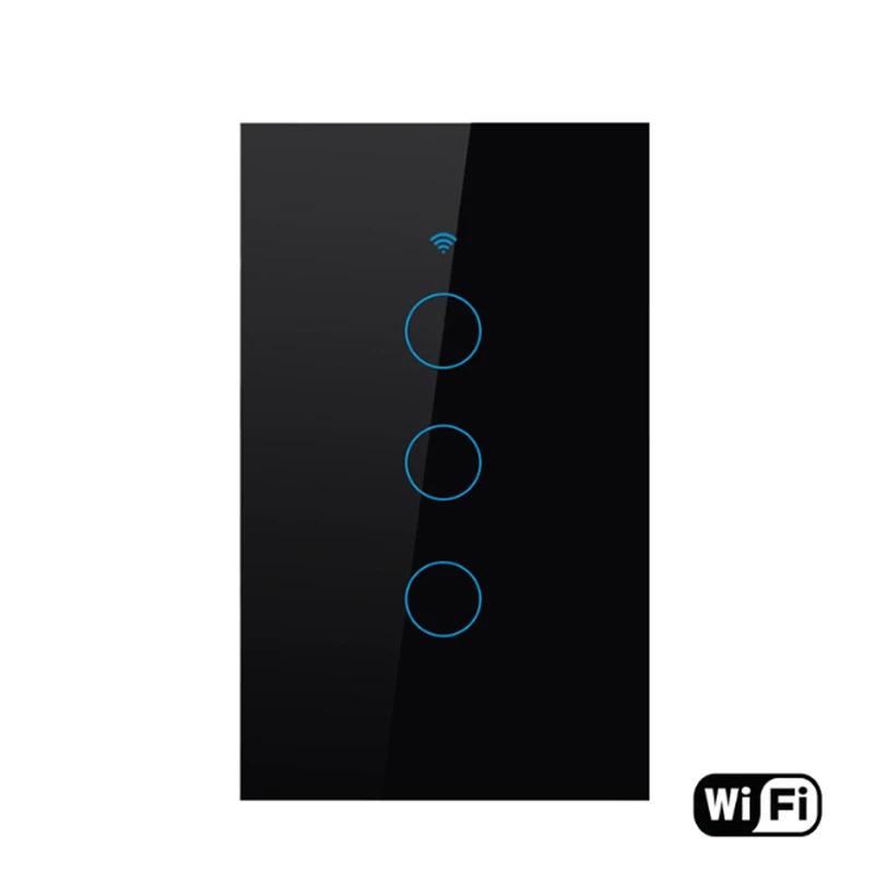 

New Wifi Smart Switch Light Glass Touch Panel Remote Control Wireless Wall Lamp Switches For Alexa Smart Google Home Smart Life
