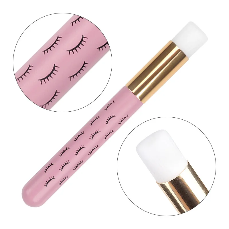 5 teile/satz weiche Wimpern verlängerung Reinigungs bürsten Augenbrauen Nase Komedonen saubere Bürste Wimpern Shampoo Make-up Pinsel Werkzeuge – Detail 12