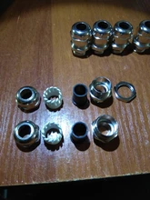 Cable impermeable glándula conector IP68 chapados en níquel latón Cable métrica M8 M10 M12 M14 M16 M18-M36 18-25mm para 4-8mm Cable