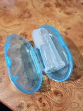 Cepillo de dientes de goma para dedos de mascotas, guante de silicona de Protección Ambiental para perros y gatos, accesorios para mascotas, 1 unidad
