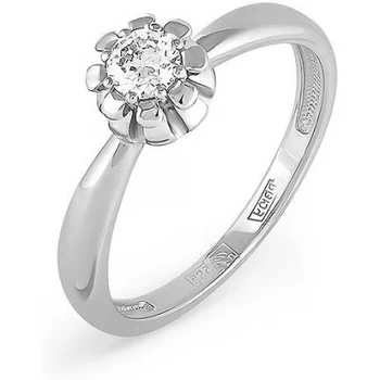 

Kabarovsky ring with 1 white gold diamond