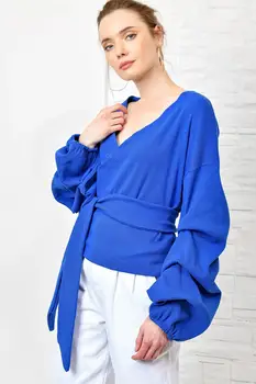 

Trend Alacati Style Women Double Breasted Bubble Sleeve Blouse ALC-019-059-SE