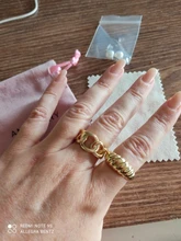 Plata de Ley 925 Plata torcida Croissants anillos para los hombres y las mujeres minimalista grueso Anillos geométricos joyería Vintage