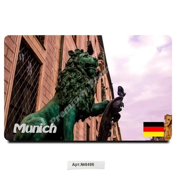 

"Munich, Germany. Souvenir magnet vinyl (size: 54x86mm). Free shipping. Fridge magnet.