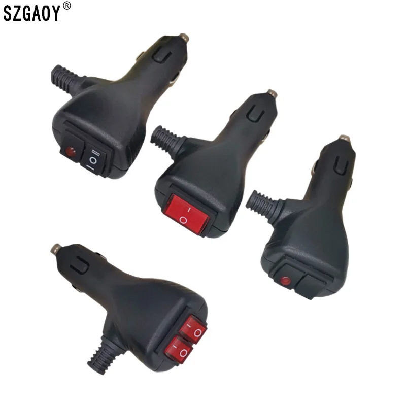 12V 24V Heavy Duty Car Cigarette Lighter Plug With Momentary And ON OFF