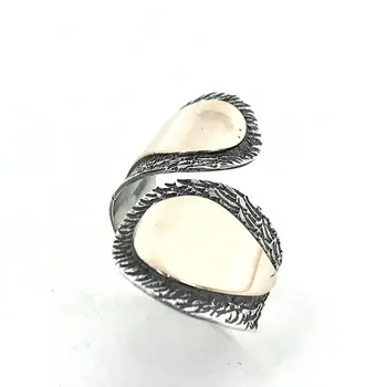 

Hand Work Design Pointing Finger Authentic sterling Silver Ring