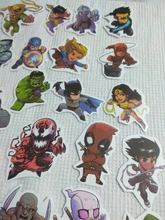 10/30/50 Uds de dibujos animados Disney pegatinas Marvel bien los Vengadores etiqueta engomada impermeable equipaje Skateboard guitarra portátil pegatinas juguete de niño