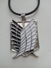 De Metal Anime ataque en las alas de la libertad titanium collar Shingeki no Kyojin collar cosplay collar de la encuesta