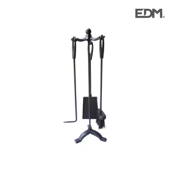 

KIT FIREPLACE BLACK 3 PIECES-EDM