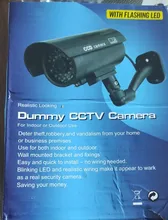 Cámara falsa de seguridad CCTV, videocámara led de vigilancia para exteriores con wifi, knipperend