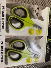 Profesional de acero inoxidable de uñas de perro Clippers Gato de tijera cortaúñas cachorro tijeras de aseo para mascotas