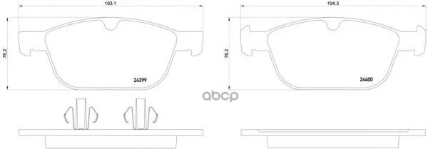 2439901_колодки Дисковые Передние! Volvo Xc60 10 Textar 2439901 Textar арт. 2439901