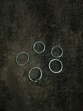 5 unids/set nuevo de moda de oro rayo onda Anillos anillo de dedo ajustable para mujeres chica regalos de Anillos Mujer anillo de la joyería