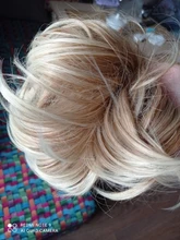 Diadema elástica para mujer, moño de pelo desgastado, banda elástica recta, extensión de cabello sintético