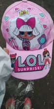 Lol surprise-gorra de béisbol con patrón de dibujos animados para niños, conjunto de máscara, capa, decoración para fiesta, juguete para regalo