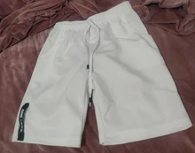 Pantalones cortos blancos de poliéster de estilo japonés para hombre, pantalones deportivos para correr, informales, con cintura elástica, sólido, ropa estampada de verano