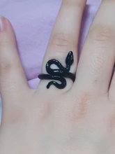 Anillo de serpiente Chapado en plata y Rattlesnake para hombre y mujer, Joyería Moderna de estilo Hip Hop, Punk, para fiesta y motocicleta