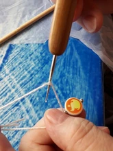 Alileader-agujas de bambú de ganchillo, gancho de acero inoxidable 1/2/3, agujas para hacer pelucas, gorras, herramienta para tejer