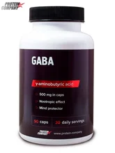 GABA 500 mg / PROTEIN.COMPANY / ГАМК, гамма-аминомасляная / Капсулы / 30 порций / 90 капсул GABA 500 mg / PROTEIN.COMPANY / ГАМК, гамма-аминомасляная / Капсулы / 30 порций / 90 капсул