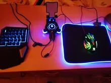 Gamer Keyboard Carpet Desk-Mat Mouse-Pad Mause Computer Large RGB