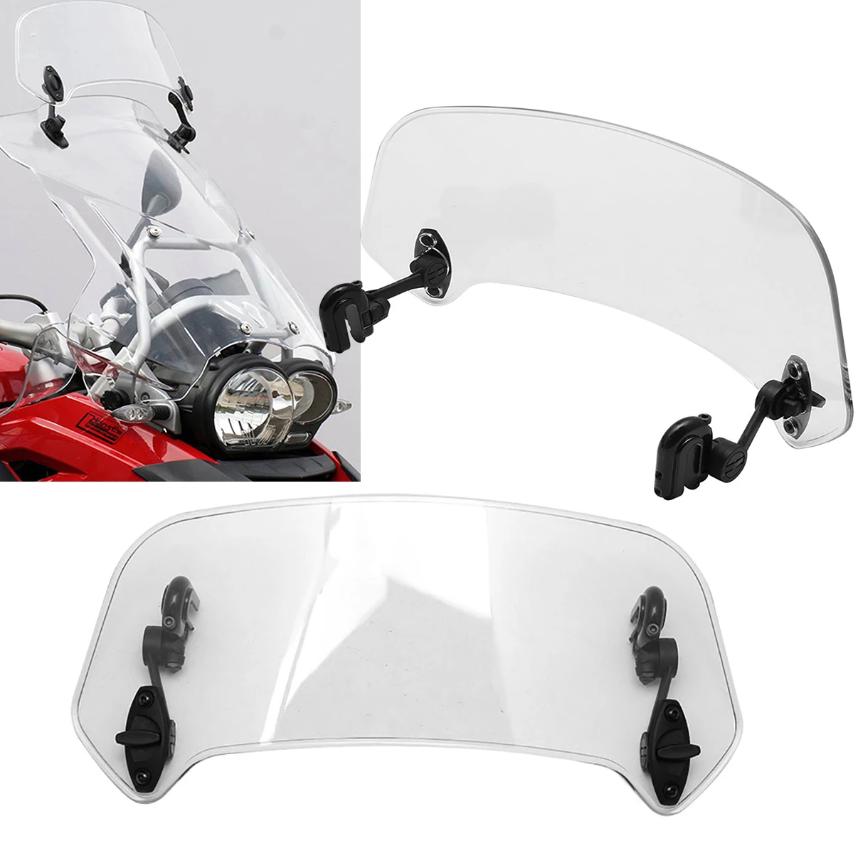 Universal Motorcycle Deflector Triumph Motorcycle Universal Windshield Extension Aliexpress