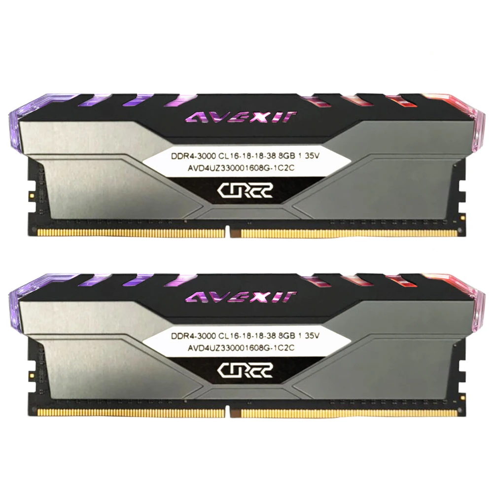 Avexir Core 2 ddr4 8GB 3000MHz RGB DIMM 32GB 2666MHz 3200mhz 3600mhz 16gb 32gb pc4 ram Desktop Memo