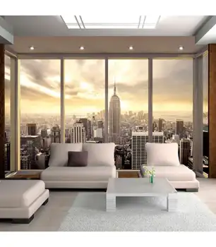 

Mural-tomorrow in the middle of the skyscrapers