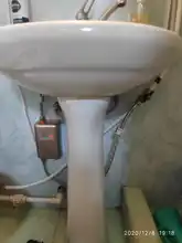 Calentador de agua eléctrico instantáneo sin depósito, dispositivo de calefacción de flujo de agua de 3800W, 110V/220V, para cocina, baño y ducha