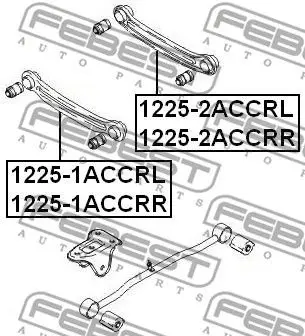 Рычаг HYUNDAI ACCENT 03-(тагаз) задн.подв.прав. FEBEST 1225-2AC