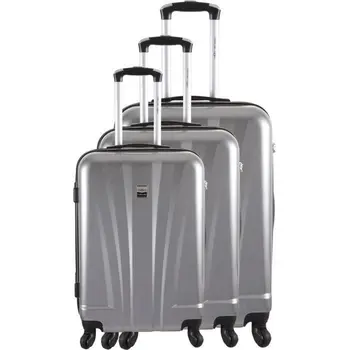

BAG FRANCE-Set of 3 suitcases ABS/POLYCARBONATE 8 Silver wheels