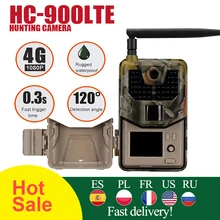 HC-900LTE 4g caça câmera 20mp 1080p mms/sms/smtp/ftp ip65 0.3s foto armadilhas 940nm infravermelho led explorador selvagem