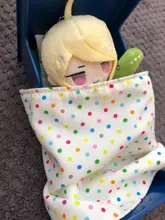 15cm muñeca de peluche de Anime llavero Danganronpa V3 Dangan Ronpa Oma Kokichi Komaeda Nagito campanillas Ohm Material llavero de peluche de juguete