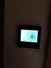 Moeshouse Controlador de temperatura de termostato inteligente WiFi para agua/calefacción eléctrica de suelo Agua/caldera de Gas funciona con Alexa Google Home