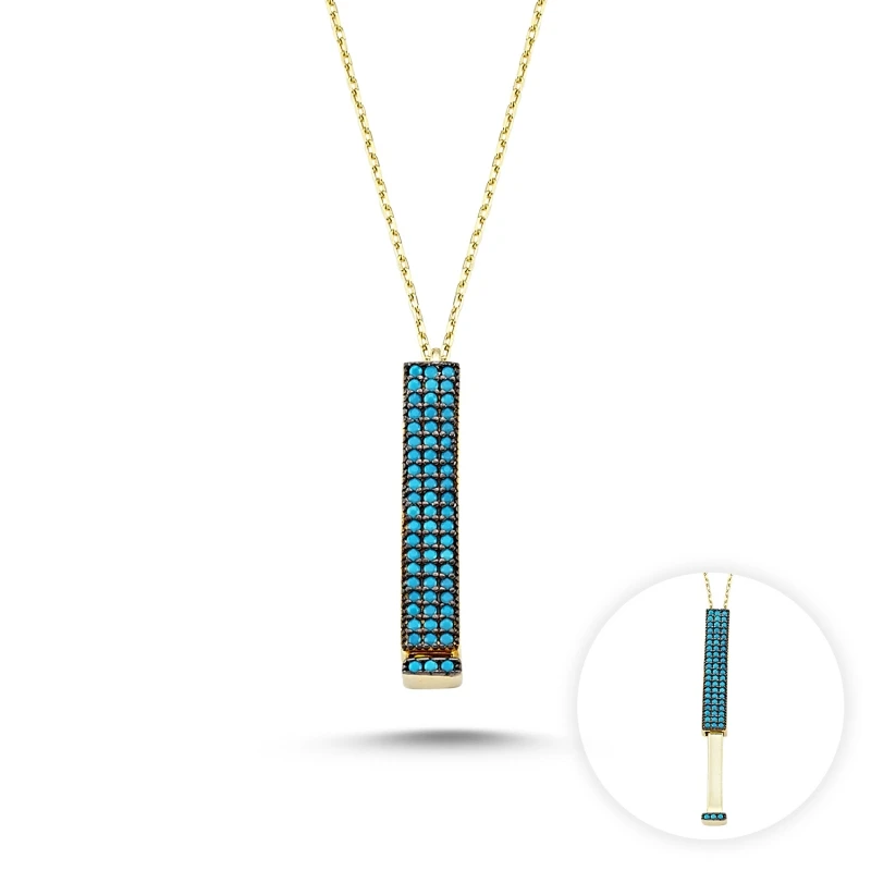 

Nano Gemstone Drop Rod Pendant