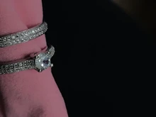 CC 925 anillos de plata para las mujeres, diseño Simple, doble apilable joyas a la moda para novia de boda anillo de compromiso de CC634