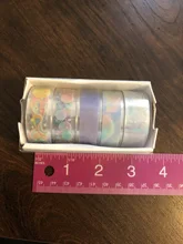 Washi Tape-5 unidades/juego de pegatinas, suministros escolares, papelería, cielo estrellado, Cintas adhesivas, Cintas Decorativas