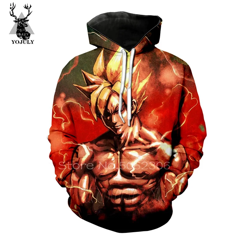Dragon Ball толстовки off white Супер Saiyan Goku Мужская толстовка 3d принт аниме Харадзюку хип хоп Уличная одежда Топы Пуловер A103 - Цвет: 5