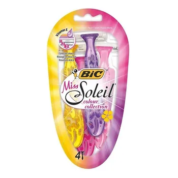 

Blíster de 4 unidades de miss soleil color collection de bic - 3 hojas con áloe y vitamina e