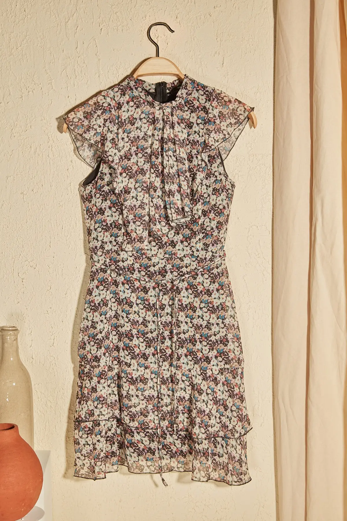 Trendyol Flower Decorated Dress TWOSS20EL1620|Dresses| - AliExpress
