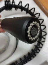 Quyanre-grúa filtrada para cocina, grifo con filtro de agua de rotación 360, mezclador de fregadero de tres vías, color negro mate