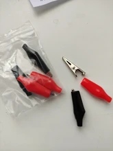 Crocodile Alligator-Clip Electrical-Clamp Testing S4 Probe-Meter Metal for Black Red