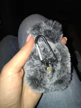 Ear-Fur-Case Capa Carabiner Plush-Cover Apple Airpods Rabbit Soft Wireless for 1-2/Wireless/Charging-fluffy-box