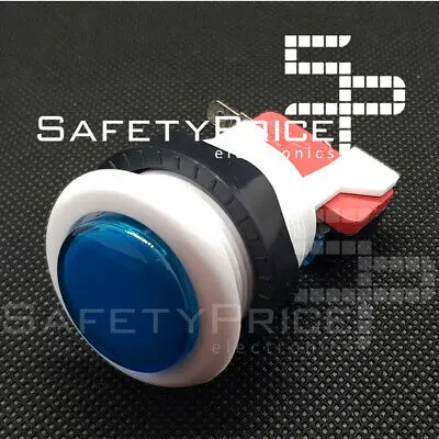 Pulsante Di Arcade Blu 33 Millimetri Esterno 24 Millimetri Interno Di Ricreazione Bartop Ref2042