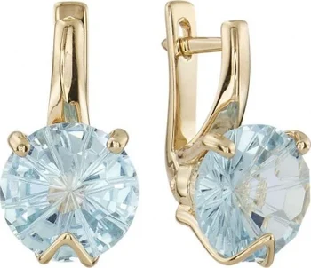 

Aloris earrings with 2 Topaz in red gold