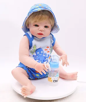 

55 cm lifelike all-silica gel rebirth doll babe baby doll toy wholesale Day Gift Festival gifts