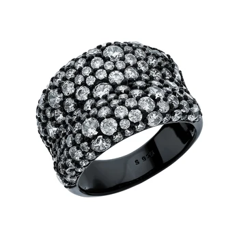 

Silver ring with cubic zirconia sunlight sample 925