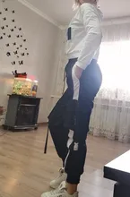 2021 primavera otoño mujer Streetwear carga sueltos pantalones de cintura alta pantalón de mujer 2 pieza Top de manga larga con pantalones Casuales