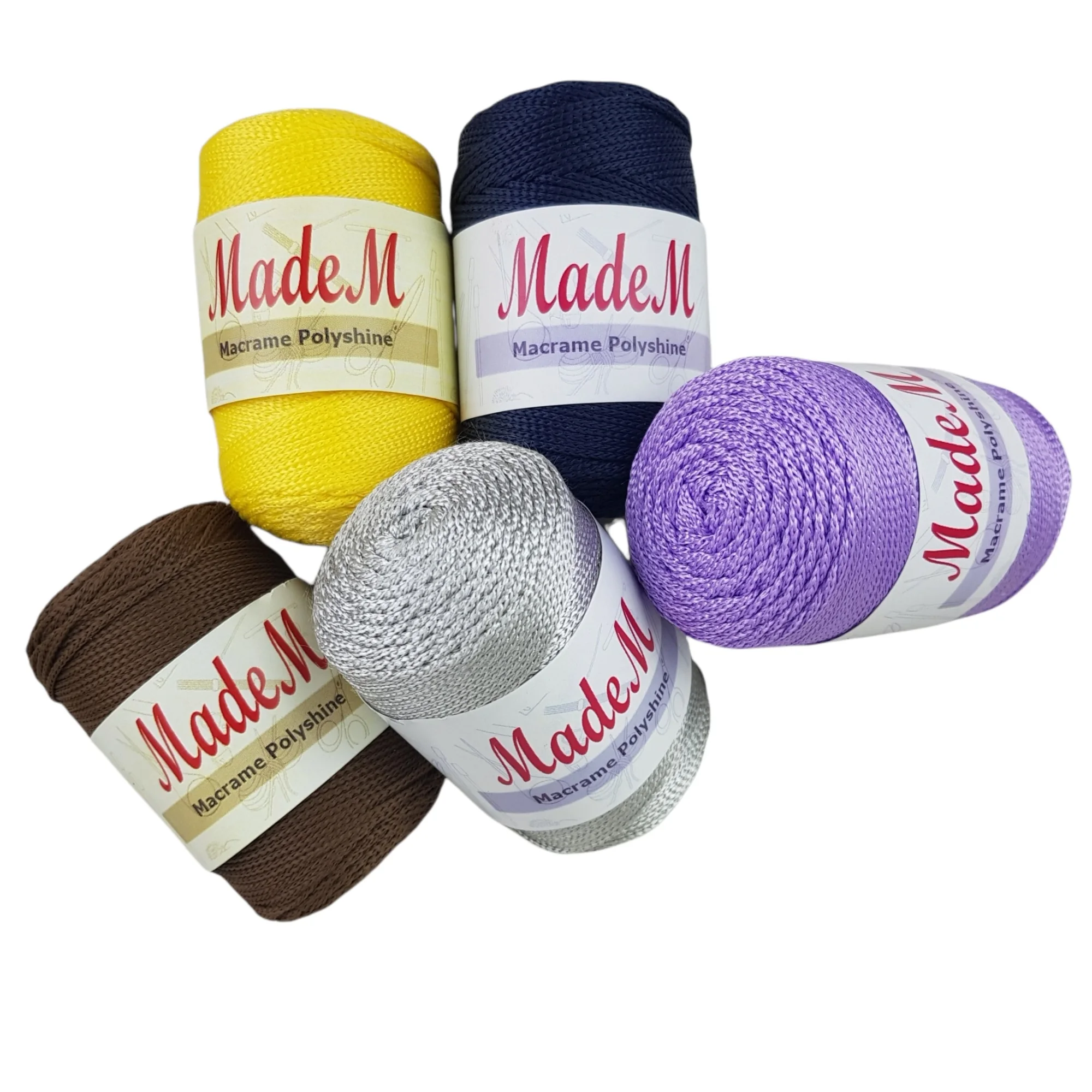 Веревка из полиэстера MadeM Macrame 100гр 140mt % 100 веревка шнур ручной работы сделай сам