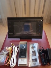 TMEZON Tuya App portero automático para hogar sistema inalámbrico WiFi inteligente timbre de Video de IP 1080P 7 pulgadas con 1x1080P con cable de la puerta teléfono cámara